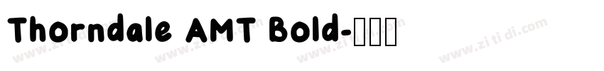 Thorndale AMT Bold字体转换